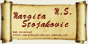 Margita Stojaković vizit kartica